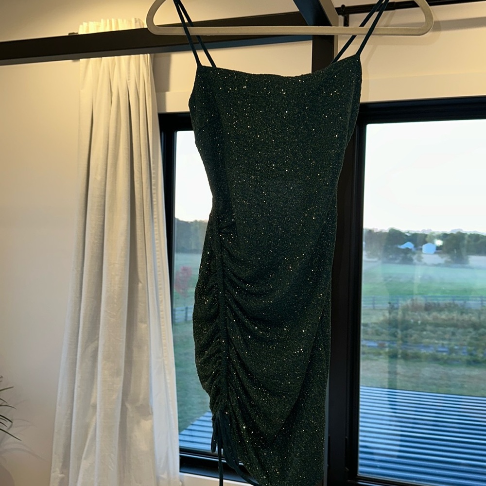 Windsor green sparkle dress size XS only worn once!!